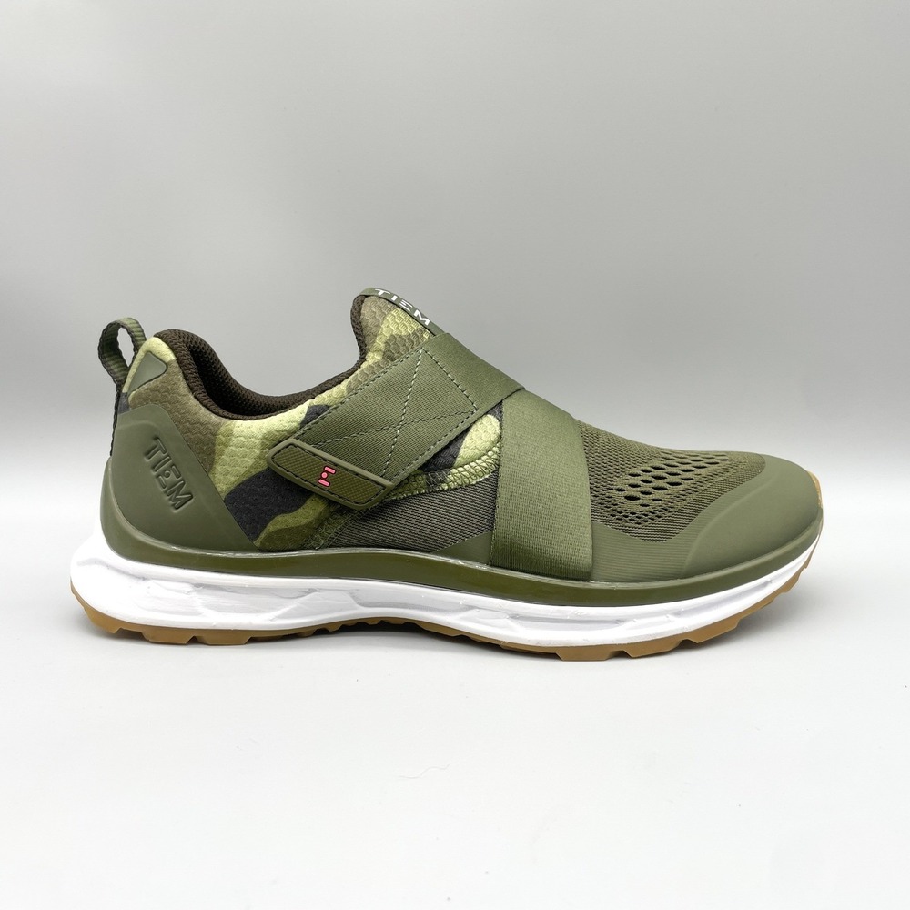 TIEM Womens 10 Slipstream Cycling Shoes Olive Green Camo Spin Studio Training